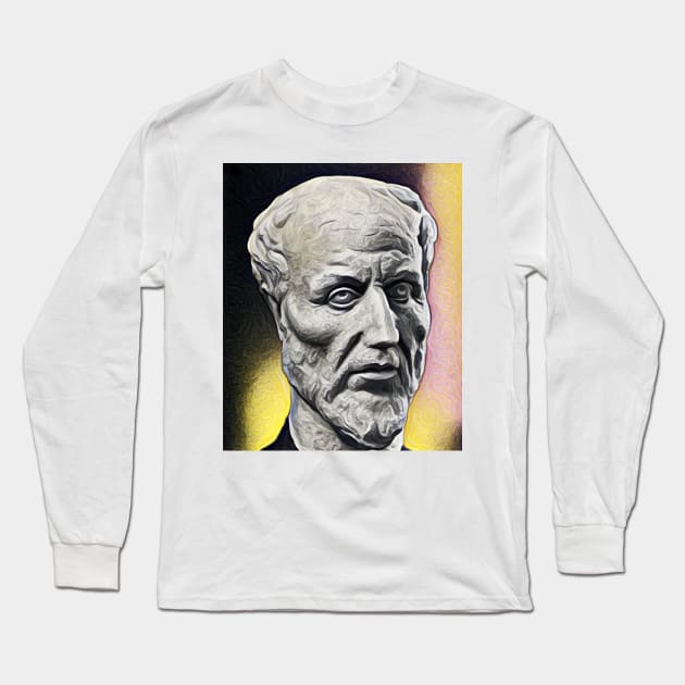 Plotinus Portrait | Plotinus Artwork 9 Long Sleeve T-Shirt by JustLit